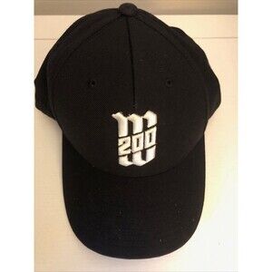 MW 200 Baseball Hat/Cap Black Adjustable Excellent Condition